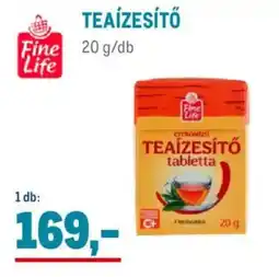 Metro Fine Life teaízesítő ajánlat