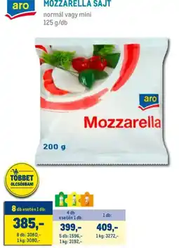 Metro Aro mozzarella sajt ajánlat