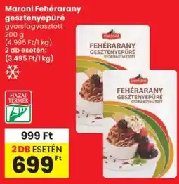 Spar Maroni Fehérarany gesztenyepűré ajánlat