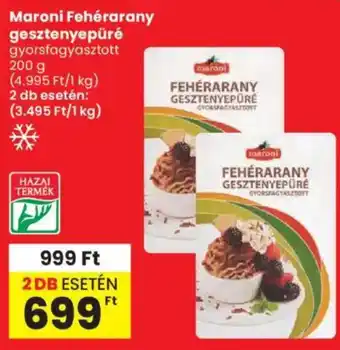 Spar Maroni Fehérarany gesztenyepűré ajánlat