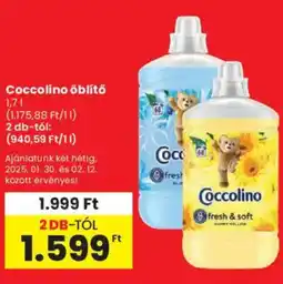 Spar Coccolino öblítő ajánlat