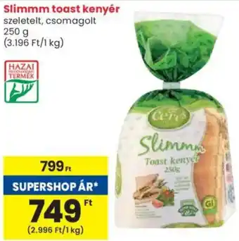 Spar Slimmm toast kenyér ajánlat