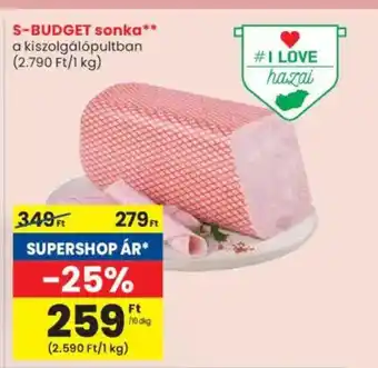 Spar S-BUDGET sonka ajánlat