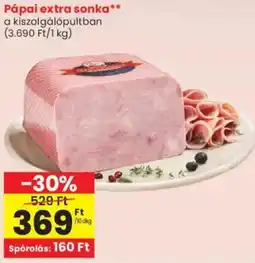 Spar Pápai extra sonka ajánlat