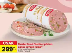 Spar Master Good Füstlizer párizsi, sajtos tavaszi rolád ajánlat