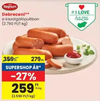 Spar Regnum Debreceni ajánlat