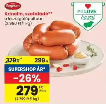 Spar Regnum Krinolin, szafaládé ajánlat