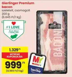 Spar Gierlinger Premium bacon ajánlat