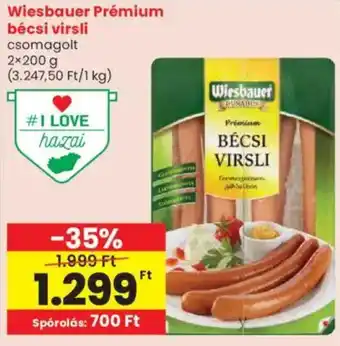 Spar Wiesbauer Prémium bécsi virsli ajánlat