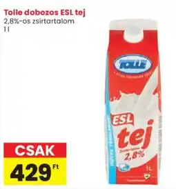 Spar Tolle dobozos ESL tej ajánlat