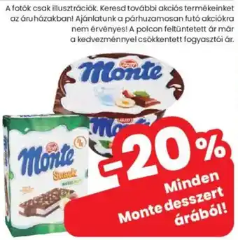 Spar Minden Monte desszert árából! ajánlat