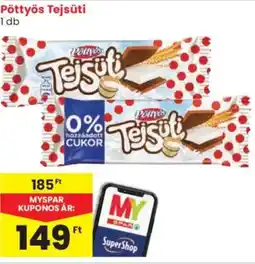 Spar Pöttyös Tejsüti ajánlat