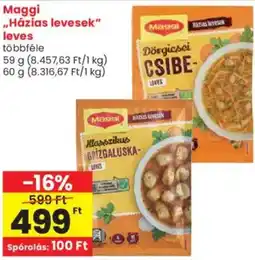 Spar Maggi „Házias levesek" leves ajánlat