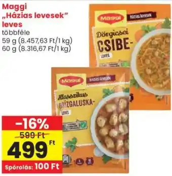 Spar Maggi „Házias levesek" leves ajánlat