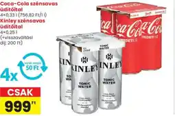 Spar Coca-Cola / Kinley szénsavas üdítőital ajánlat