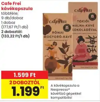 Spar Cafe Frei kávékapszula ajánlat