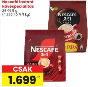 Spar Nescafé instant kávéspecialitás ajánlat