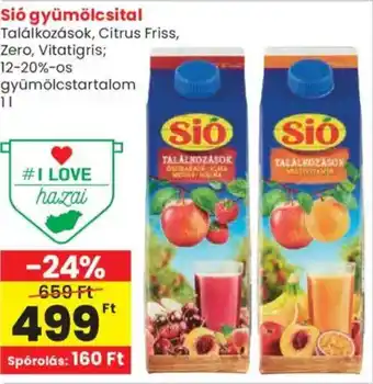 Spar Sió gyümölcsital ajánlat