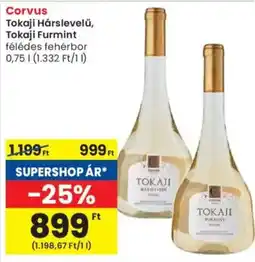 Spar Corvus Tokaji Hárslevelű / Tokaji Furmint ajánlat