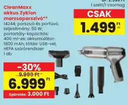 Spar CleanMaxx akkus Zyklon morzsaporszívó ajánlat