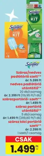 Spar Swiffer Száraz / nedves padlótörlő szett ajánlat