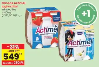 Spar Danone Actimel joghurtital ajánlat