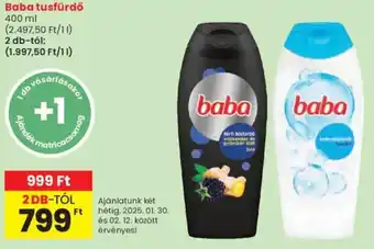 Spar Baba tusfürdő ajánlat