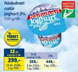 Metro Nádudvari natúr joghurt 3% ajánlat