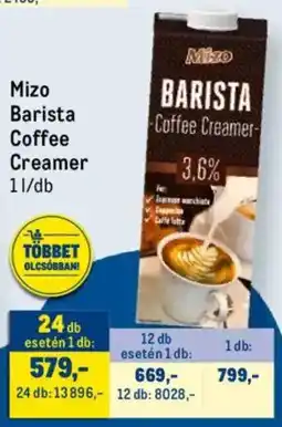 Metro Mizo Barista Coffee Creamer ajánlat