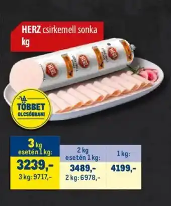 Metro HERZ csirkemell sonka ajánlat