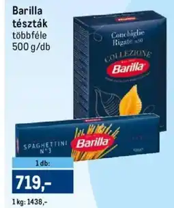 Metro Barilla tészták ajánlat