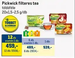 Metro Pickwick filteres tea ajánlat