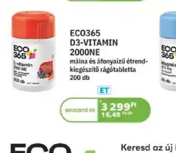 Kulcs Patika Eco365 D3-vitamin 2000NE ajánlat