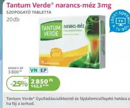 Kulcs Patika Tantum Verde narancs-méz 3mg ajánlat