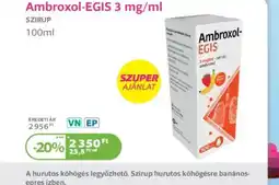 Kulcs Patika Ambroxol-EGIS 3 mg/ml ajánlat