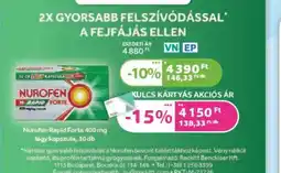 Kulcs Patika Nurofen Rapid Forte 400mg ajánlat