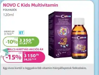 Kulcs Patika Novo C Kids Multivitamin ajánlat