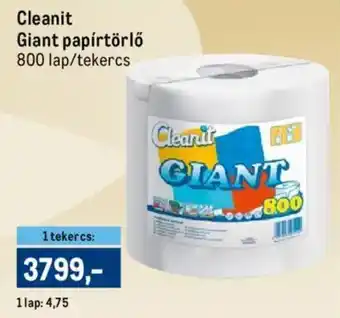 Metro Cleanit Giant papírtörlő ajánlat