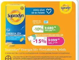 Kulcs Patika Supradyn Energia 50+ Filmtabletta ajánlat