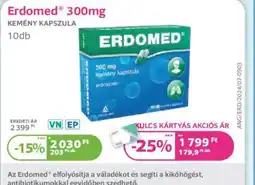 Kulcs Patika Erdomed 300mg Kemény Kapszula ajánlat