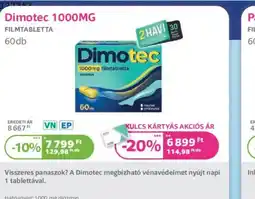 Kulcs Patika Dimotec 1000MG filmtabletta ajánlat