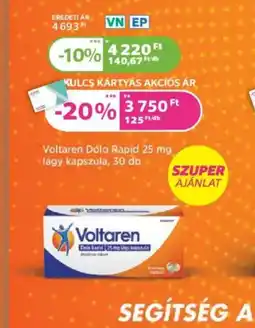 Kulcs Patika Voltaren Duo Rapid 25 mg ajánlat