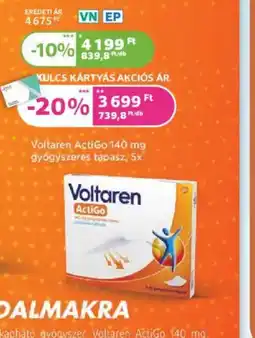 Kulcs Patika Voltaren Actigo 140 mg ajánlat