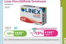 Kulcs Patika Linex Flora Élelmiszer Tartalmaz ajánlat