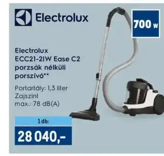 Metro Electrolux ECC21-21W Ease C2 porzsák nélküli porszívó ajánlat