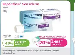 Kulcs Patika Bepanthen Sensiderm krém ajánlat