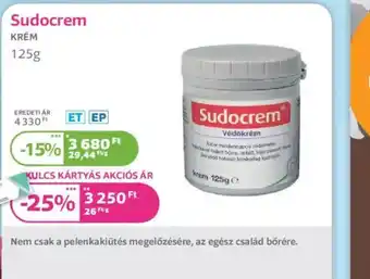 Kulcs Patika Sudocrem krém ajánlat