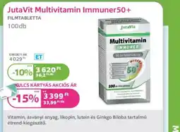 Kulcs Patika JutaVit Multivitamin Immuner 50+ filmtabletta ajánlat