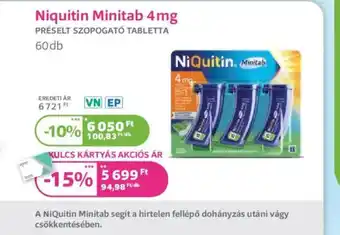 Kulcs Patika Niquitin Minitab 4mg ajánlat