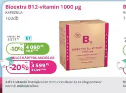 Kulcs Patika Bioextra B12-vitamin 1000 µg ajánlat